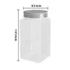 Tarro Espesado para Comida de Mascotas Calibre 65 Transparente Sellado Tapa de Cristal Tarro de Plástico Tarro para Envasado de Miel Botella Cuadrada con Tapa