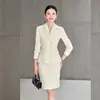 Traje Formal de Doble Botonadura para Mujer, Colección Primavera-Otoño 2026, Ropa Profesional Formal para Salón de Belleza y Recepción de Hotel