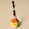 Chaveiro Pingente Escultura em Madeira Artesanal Papagaio Artificial Pingente para Bolsa Casal Pássaros Fofos Presente
