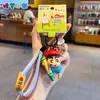 Chaveiro Pingente Autêntico Desenho Animado Shin-Chan Super-Homem Dinâmico Carro Chaveiro Boneca Fofa para Bolsa Decoração