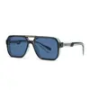 2025 Nuevas Gafas de Sol Espejo Hombres y Mujeres Gafas Cuadradas Gafas de Sol para Mujer Venta al por Mayor 62005