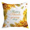 Funda de almohada de Acción de Gracias de otoño, calabaza de cosecha, piel de durazno, impresión digital, fábrica directa, hogar transfronterizo