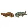 Novo produto transfronteiriço: Ornamento de mesa criativo e realista de jacaré-do-Yangtzé, decoração DIY de paisagem em miniatura e acessórios de resina para interiores de carro