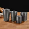 Taza Octagonal Retro de Acero Inoxidable 304 con Acabado Estilo Antiguo, Aislamiento de Doble Capa, Taza Creativa para Té de Restaurante, Taza para Bebidas Frías, Taza para Jugo y Cerveza
