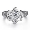 Anillo Europeo y Americano de Plata de Ley 925 con Zircón y Perla para Mujer, Anillo de Nicho de Gama Alta, Anillo de Diamante de Cuatro Garras, Anillo de Plata con Lazo