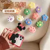 Adesivo Macio de PVC Desenho Animado Suporte Dobrável para Celular e Desktop Fivela de Anel Retrátil Boneca Suporte Airbag para Celular