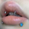 Corona de moca colorida asta labio uña de mano uña de oreja piercing de hueso interno joyería acero de titanio nicho ins chica popular linda