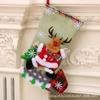 Meias de Natal Transfronteiriças Saco de Presente de Natal Meias Pequenas de Natal Pingente Saco Decoração Pendurada para Árvore de Natal