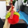 Colgante de Felpa Imitación Piel de Conejo Perezoso, Decoración para Bolso de Coche, Llavero Colgante para Evento de Empresa de Regalo