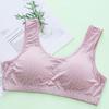 Sutiã para Mãe Modal Roupa Íntima Fina Feminina Algodão Pulôver Tamanho Grande Confortável Respirável para Meia-idade e Idosos Sutiã Sem Aro