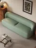 Sofá estreito para apartamentos pequenos, de dois e três lugares, simples e economizador de espaço para salas de estar, lojas de roupas e apartamentos de aluguel, com estofamento em couro de pata de gato