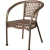 Silla de Ratán Juego de Tres Piezas Mesa de Té y Sillas para Balcón Combinación Cenador Mesa y Sillas de Exterior Patio Balcón Silla de Ocio Mesa y Sillas de Exterior
