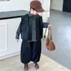 Conjunto de Três Peças para Meninos Primavera e Outono: Conjunto Cool Casual Estilo Coreano para Crianças - Colete, Camisa e Calça, Roupas Estilosas e da Moda para Bebês