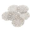 Pena de pavão oca redonda coração flor peça vintage puro cobre cor retenção acessórios para cabelo estilo antigo grampo de cabelo material diy acessórios de joias