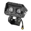 Adecuado para Faros de Patinete Kukirin G3Pro Faros LED Faro Original Cabezal Impermeable de 3 Pines