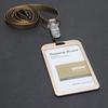 Dezhi-Portatarjetas de pecho más cordón para gafete de trabajo, portatarjetas de identificación, cordón para gafete, aleación de aluminio, gafete de trabajo de alta gama