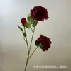 Estilo Europeu 3 Cabeças Peônia Casamento Flor Artificial Rosa Ocidental Peônia de Fibra de Núcleo Salão de Casamento Decoração de Casa Fabricante