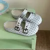 Sandalias Birkenstock de lunares estilo coreano, zapatos casuales sin cordones para mujer para exteriores, nueva colección de otoño 2026, sandalias casuales de suela gruesa para el día a día