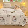 Juego de sábana y fundas de almohada de terciopelo de leche para otoño e invierno, simple y elegante, adecuado para dormitorios de estudiantes, recámaras y uso doméstico
