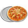 Rede de alumínio para pizza, rede para churrasco, prato de pizza redondo e espesso, prato de malha diamante, rede de secagem para pizza comercial
