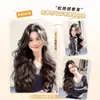Peruca em V para Cabeça Inteira para Mulheres, Extensões de Cabelo Ondulado Cacheado de Peça Única, Extensões de Cabelo Longo Cacheado Invisíveis em U para Volume