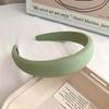 Diadema Rudan Coreana Dulce y de Moda Versátil para Principios de Primavera, Diadema de Esponja Sencilla de Color Sólido, Accesorio para el Cabello para Mujer