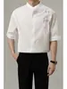 Corea del Sur Uamtor Nuevo Estilo Chino Estilo Nacional Camisa de Manga Corta para Hombre Verano Estilo Coreano Holgada Estilo Ligero Maduro Camisa de Manga Corta Guapo para Gordos