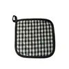 Luvas de Forno de Silicone para Cozinha Microondas Resistentes ao Calor Anti-Escaldamento Isolamento Térmico Xadrez Forradas Dois Dedos Antiderrapantes Espessas