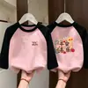 Camada Base Térmica Feminina Outono/Inverno Nova Gola Redonda Roupa Íntima De Rong Blusa de Manga Longa Costurada para Crianças de Meia-Idade e Mais Velhas Top Quente Escovado