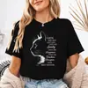 Camiseta de Manga Corta para Mujer Regalo para Amantes de los Gatos, Estampado de Gato de Buena Amiga, Ropa de Verano, Estampado de Frase Divertida de Gato