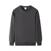 Moletom oversized com gola redonda estilo high street americano para homens, novo modelo primavera/outono 2026, cor sólida, top versátil e moderno