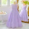 Novo Vestido para Meninas Vestido de Princesa para Crianças Maiores Vestido Sem Alças de Renda Vestido para Meninas Pequenas Palco Festa Apresentação Vestido de Noite