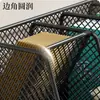 Soporte para libros, estante de almacenamiento multifuncional de escritorio, organizador de archivos de hierro negro, portadocumentos para escritorio de oficina, uso doméstico