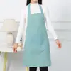Ropa de Trabajo linda para Vendedor de Guardería de Cocina Manga Larga a Prueba de Aceite Algodón para el Hogar Antiretroceso Mono Estilo Coreano Moda Delantal