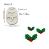 Piña de Navidad Árbol de Navidad 3D Hojas de Helecho Molde de Silicona Aromaterapia Yeso Pastel Chocolate Venta Caliente Transfronteriza