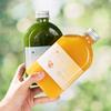Venta al por mayor de fábrica 350 ml botella creativa de jugo de frutas y verduras con luz botella de té con leche de internet botella de plástico para jugo botella de embalaje