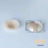 Parche de silicona redondo ultraplano para el pecho de 10 cm, europeo y americano, transpirable, color sólido, parche de silicona para el pecho, sexy, sin marcas, anti-golpes