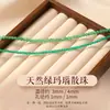 2/3/4mm Jade Natural Contas de Arroz Contas Soltas Miçangas Artesanais DIY Pulseira de Cristal Acessórios Contas Soltas de Jade