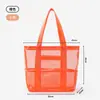 Bolsa de Playa de Gran Capacidad para el Verano Bolsa de Almacenamiento con Drenaje Bolsa de Baño Neceser Bolsa de Malla para la Playa para Niños