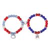 Pulseira de teia de aranha de Halloween da moda transfronteiriça europeia e americana pulseira de casal com contas de pedra natural e sucção magnética de amor