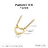 Collar de acero y titanio con perla de amor y diamante hueco, tendencia de personalidad transfronteriza, suministro de joyas de AliExpress, fabricantes al por mayor.