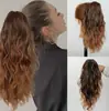 Pelucas de Comercio Exterior Moda Europea y Americana Cola de Caballo Esponjosa Pinza de Garra Grande Ondulada con Cordón Cola de Caballo de Rizos Pequeños Pelucas