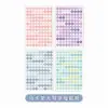 Pegatinas de letras de lunares de colores INS para journaling, material decorativo de lunares para bricolaje, pegatinas para marcar el diario