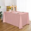 Mantel largo transfronterizo para mesa, mantel para mesa de comedor de sala de conferencias de negocios de hotel, mantel rectangular de satén, venta al por mayor directa de fábrica