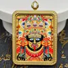 Colgante de Joyería Caja Gawu Thangka de Cinco Hombres Cuadrado Oro Arena Doble Cara Inoxidable Nuevo Acero de Titanio Liso Estilo Antiguo del Fabricante