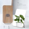 Espejo Espejo de Maquillaje Dormitorio de Estudiantes de Escritorio Espejo Pequeño de Madera Espejo de Vestidor de Dormitorio HD Portátil