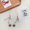 Corazón de Niña Dulce Electrochapado Gato Gatito Funda de Teléfono Colgante Libro de Tarjetas Bolsa Llavero Decoración Colgante de Cuentas
