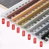 Tiras de Borde de Azulejo Tipo Espina de Pescado de Aleación de Aluminio, Tiras de Borde de Piso Flexibles, Tiras Decorativas Metálicas, Tiras de Borde Curvas