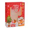 Saco de presente de Natal para janela compra transfronteiriça saco de papel de mão 210g papel cartão branco Papai Noel saco de presente de mão 1