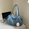 Nuevo Estilo de Principios de Otoño Estilo Perezoso Bolso Tote Simple de Color Sólido de Gama Alta para Mujer, Bolso Cruzado Ligero Versátil de Gran Capacidad para Viajar